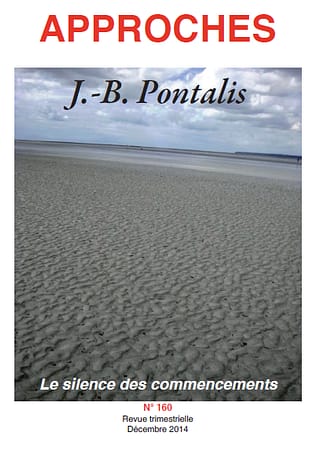 Couverture du numéro sur J.B Pontalis