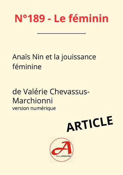 Le Féminin - extrait du texte de Valérie Chevassus-Marchionni
