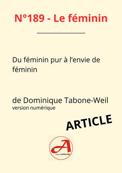 Le Féminin - extrait du texte de Dominique Tabone-Weil